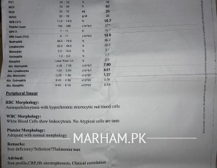 Blood Test Report
