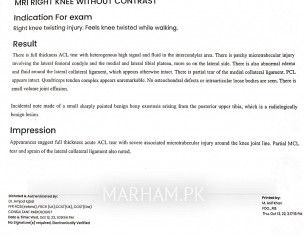 Knee Cap Dislocation - Orthopedic