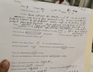 Uterine Rupture From Previous Angle During Second C Section
