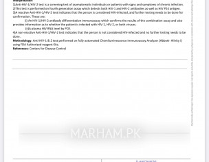 HIV Test Reports Kindly Check