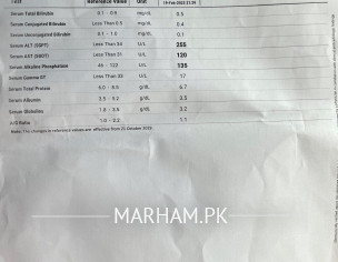 Liver Fatty Acid (LFTs)