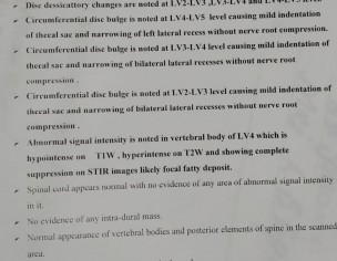 Paraparesis (may Be)