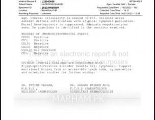 Lymphoma Diagnosed 