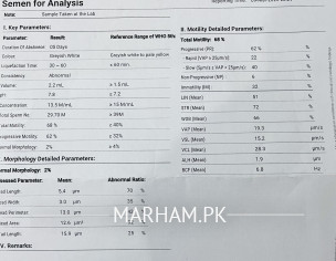Low Sperm Morphology And Sperm Count 