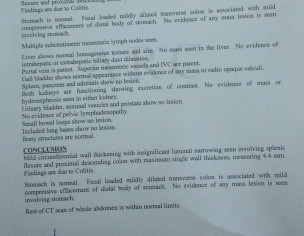 Stomach And Colon Issue