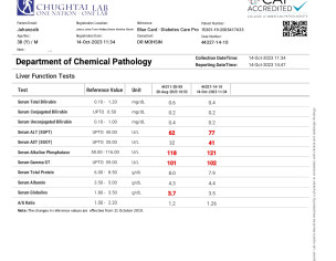 L.F.T Reports Values