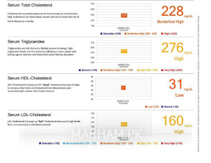 Lipid Profile Test In Showing Some Abnormalities