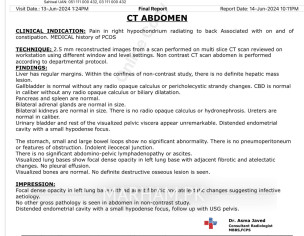 Lungs Show Some Issue In Report