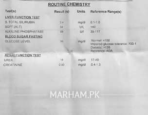ALT Level High, Platelets Count Low, Sugar Levels On Border & Headache 