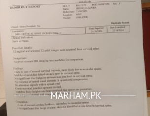 MRI Report Attached