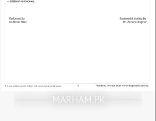 Vericoceal Issue Bilateral And Low Seimen Parameters
