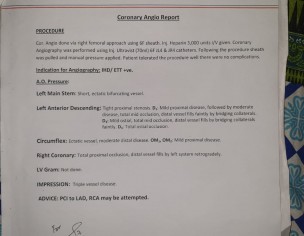 Post Angioplasty Problems