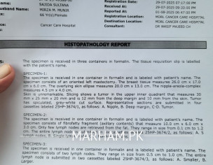 Post Mastectomy Reports