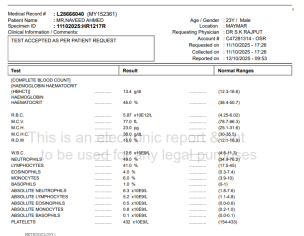Atypical Lymphocytes Seen
