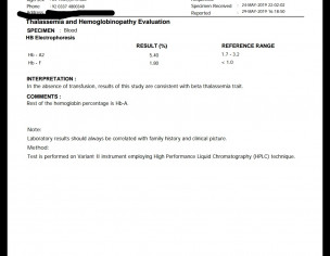 Minor Thalassemia Trait With Iron  Deficiency 