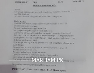 Breast Pain, Mammography