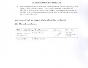 HEEL SPUR &amp; ACHILIES TENDINITIS