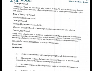 ACL Full Thickness Tear Want Surgery