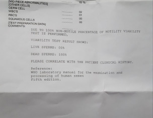 Sperm Motility Zero