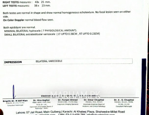 Bilatteral Varicocele