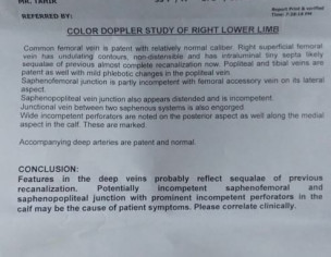 Blackening Of Lower Leg After An Accident+surgery