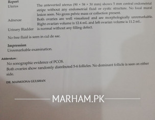 Suspected  Premature Menopause