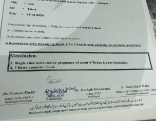 Retro Amniotic Bleed?