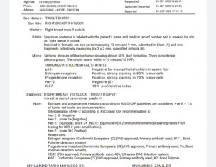 Bones Problem And Tumor In Breast
