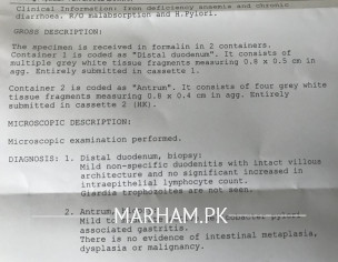 Endoscopy And Biopsy Reports (gastroenterologist)