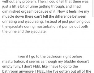 Urine Comes With Ejaculation And Feel No Orgasm