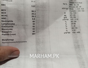 MCH And MCHC Values Are Below Their Normal Range In CP