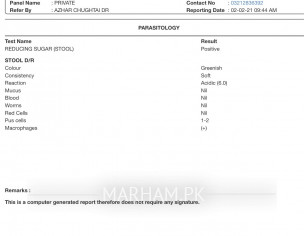 Reducing Sugar Is Positive