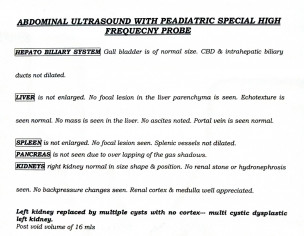 Multi Cystic Kidney