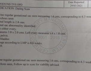 Miscarriage Confirmation