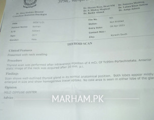 Thyroid Report Check