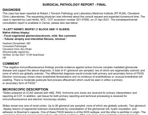 Focal Segmental Glomerulosclerosis (FSGS)
