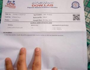 Anti Coangulant Test Repeated After 12 Weeks