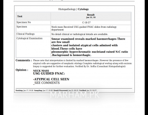 Biopsy Report Attached