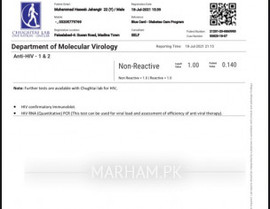 Hiv Test Reports