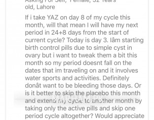 Gynaecologist - Birth Control Pills