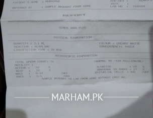 Semen Analysis Report