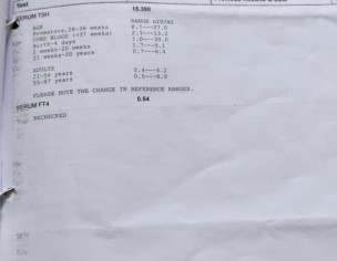 THYROID TEST REPORT