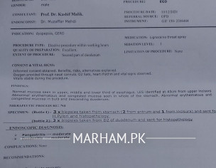 Stomach Endoscopy Reports