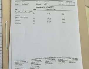 Creatinine Level Increase