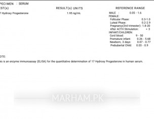 17 Hydroxyprogestrone Test