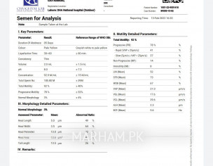 Semen Enelysis Report