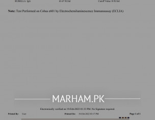 Rubella Report Concerns