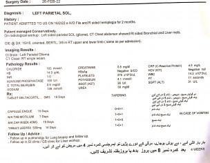 Neurosurgery With Abdominal Problem