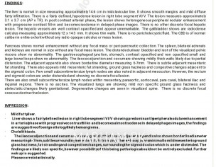 CT SCAN Interpretation For Gastro Issue