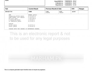 Thyroid Test Report